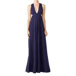 Jill Jill Stuart Violet Cross Back Gown 10